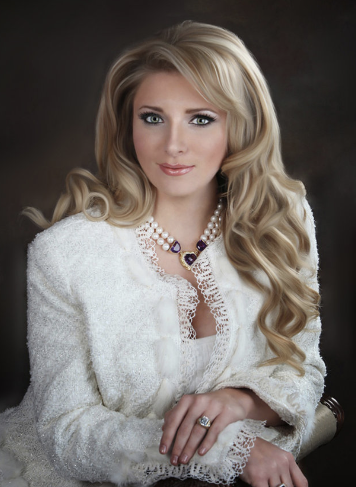 Editorial bridal portrait